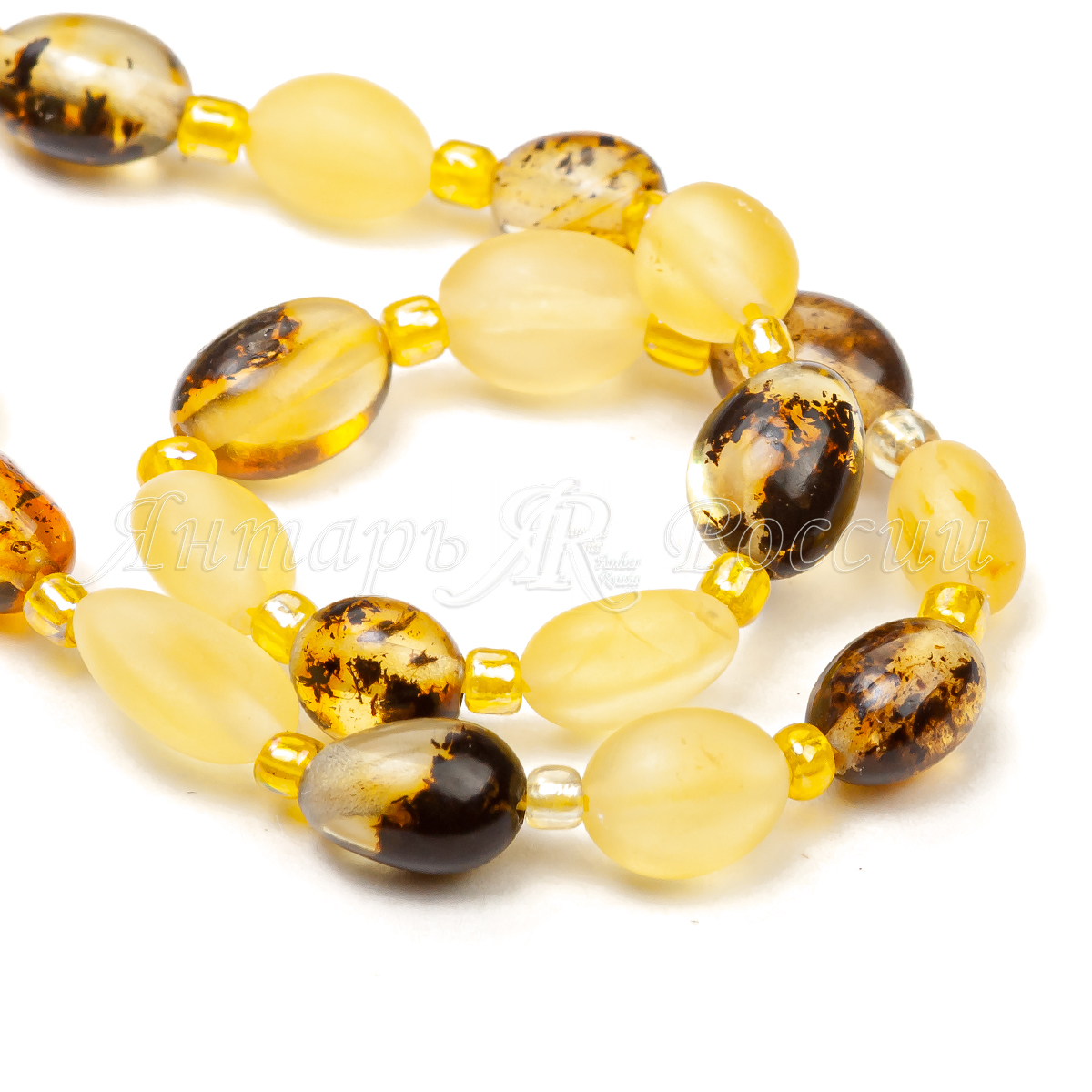 Бусы для очков Янтарь