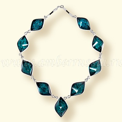 Колье Бернит, посеребрение